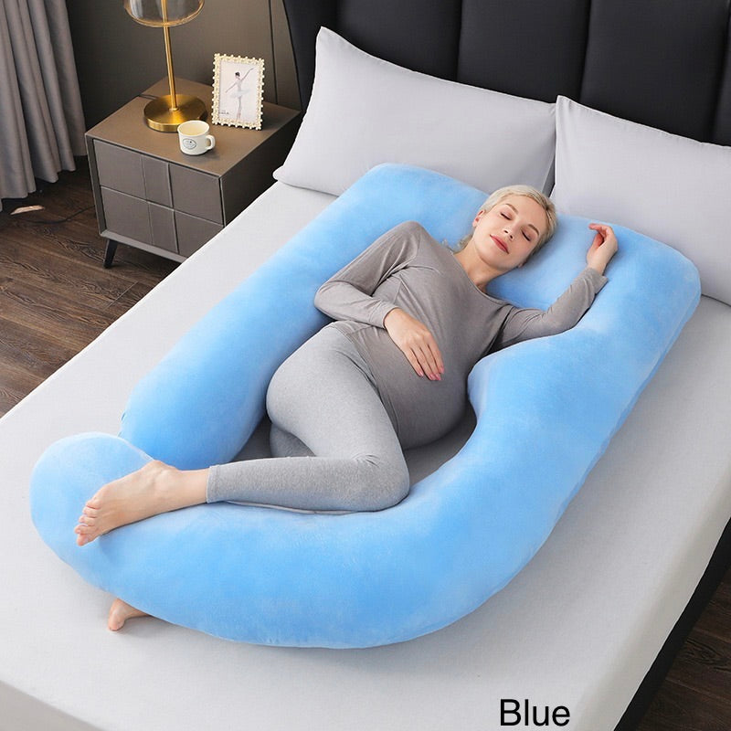 J-Shaped Pregnancy Pillow, 10 colors,80*140cm 3kg.
