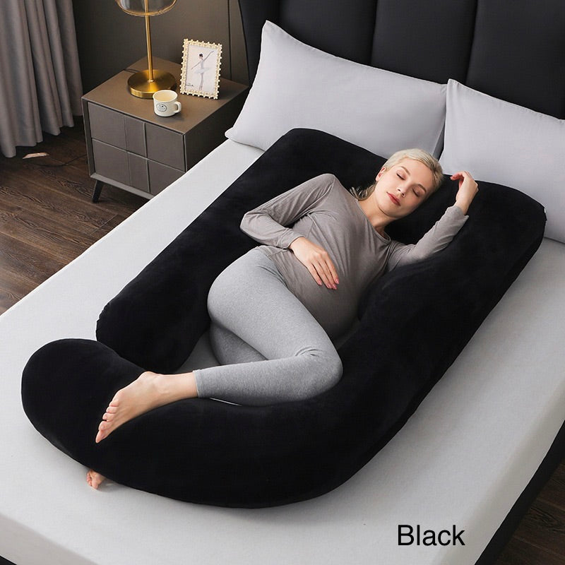 J-Shaped Pregnancy Pillow, 10 colors,80*140cm 3kg.