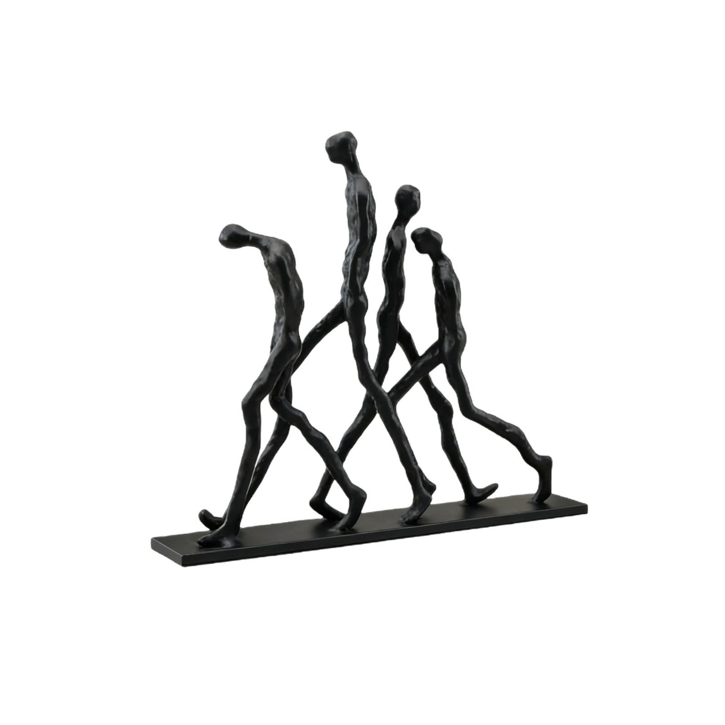 1pc Metal Abstract Humanoid Sculpture Art Piece