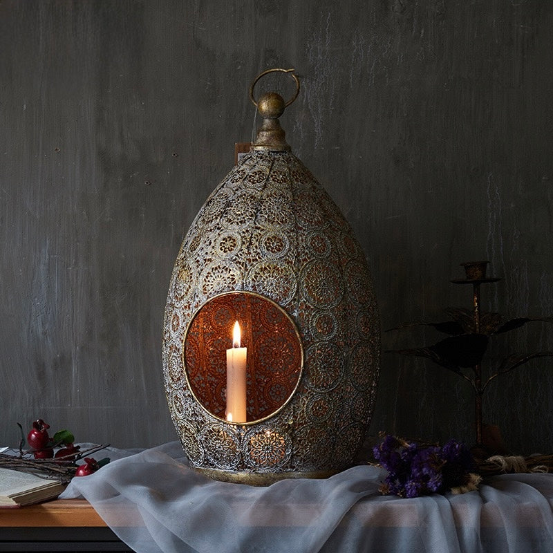 Unique Wrought Iron Candle Holder