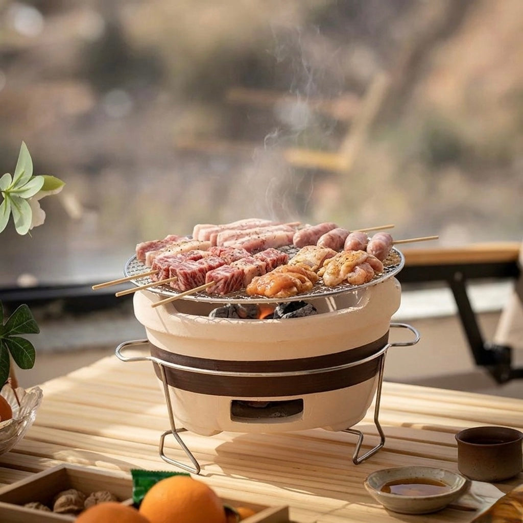 Ceramic Tea Kettle Stove, Clay Charcoal Fire Grill Pot
