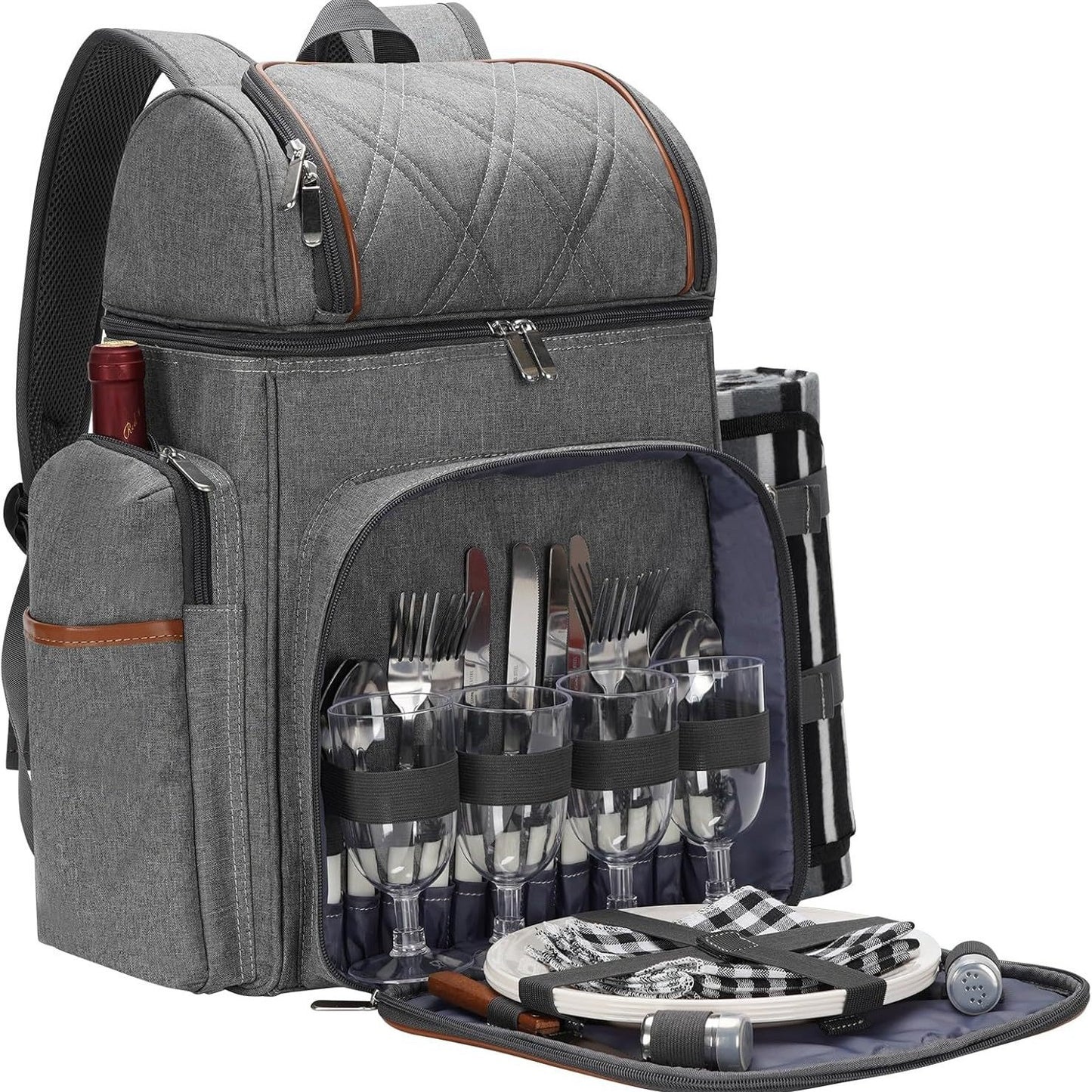 Picnic backpack for 4 people