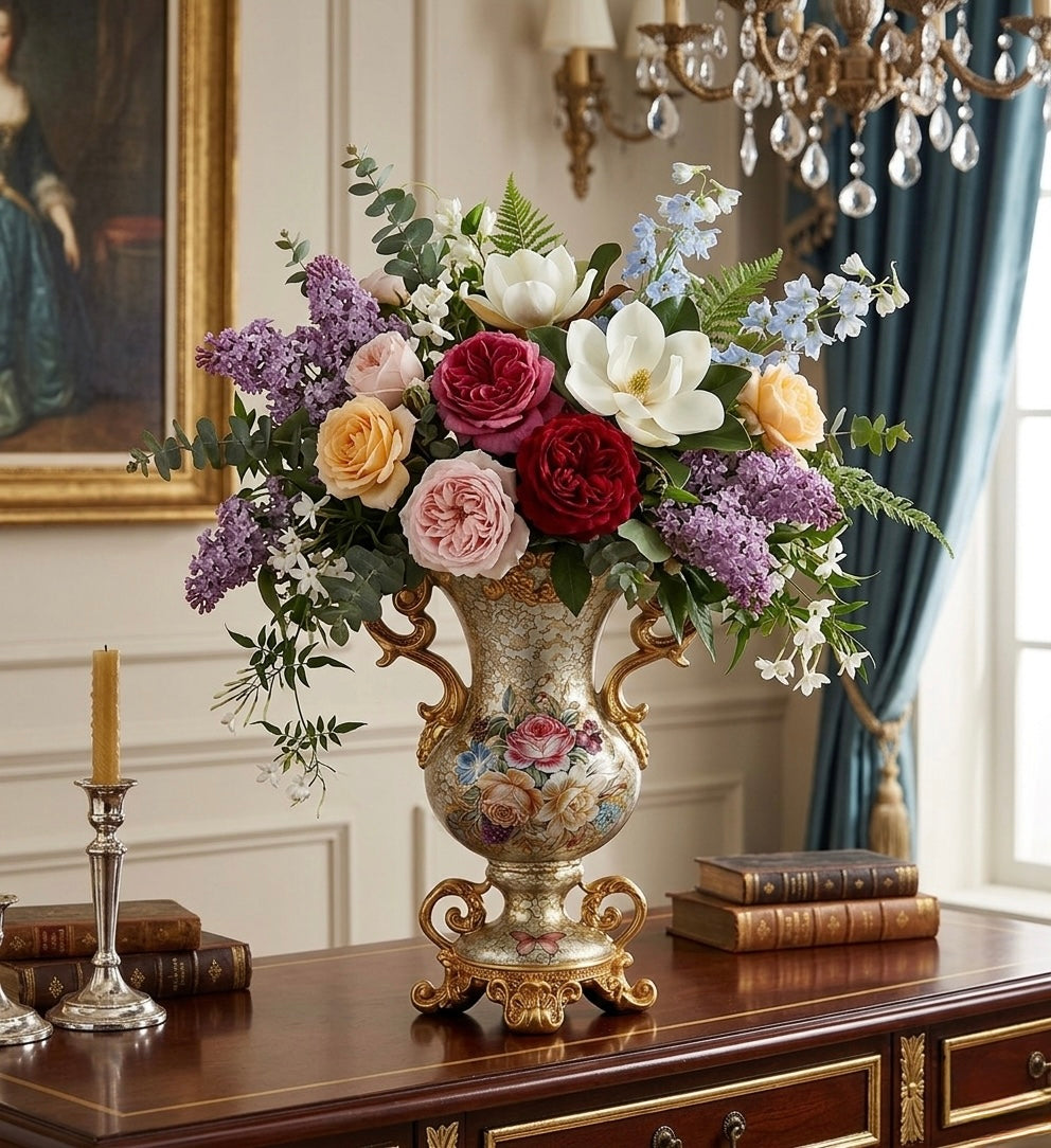 1pc Resin Craft Vase (Flowers Not Included)