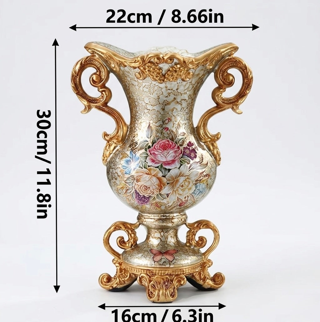 1pc Resin Craft Vase (Flowers Not Included)