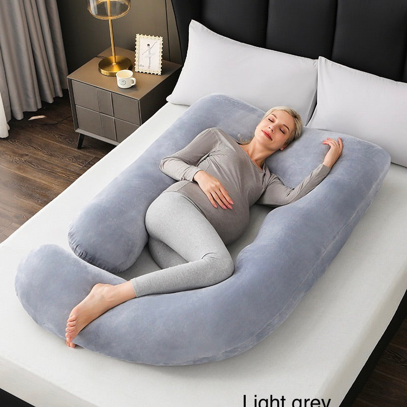 J-Shaped Pregnancy Pillow, 10 colors,80*140cm 3kg.