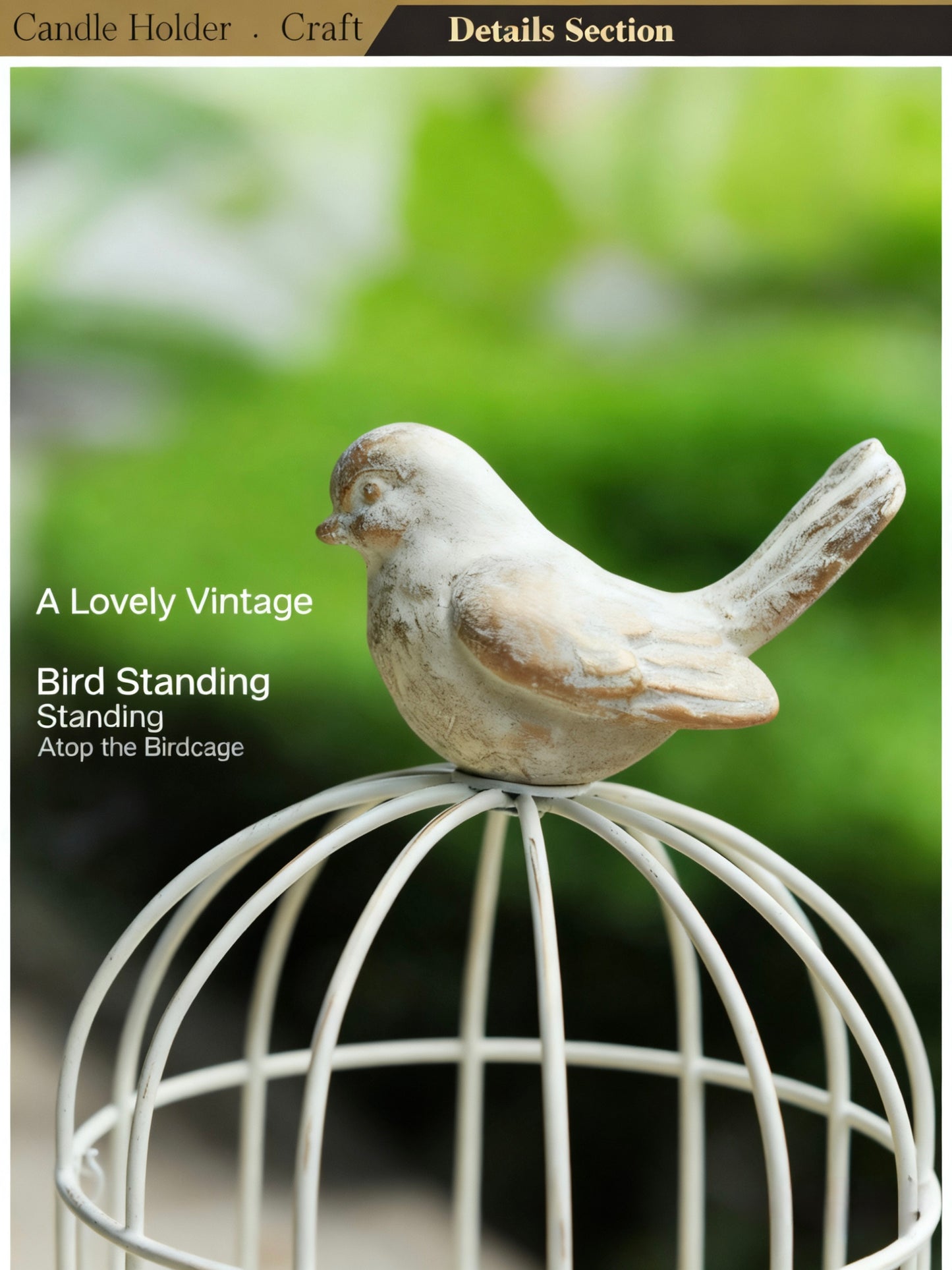 1 pair Birdcage candle holder 2 color