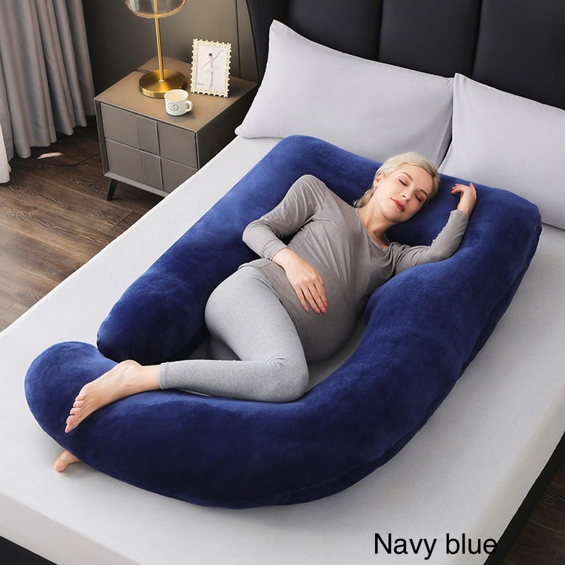 J-Shaped Pregnancy Pillow, 10 colors,80*140cm 3kg.