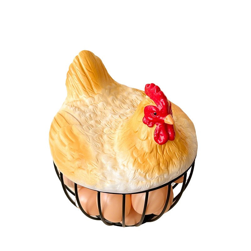 1pc Hen Storage Basket, Squirrel Storage Basket, Nut Storage Basket