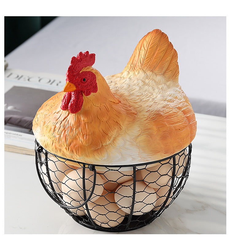 1pc Hen Storage Basket, Squirrel Storage Basket, Nut Storage Basket