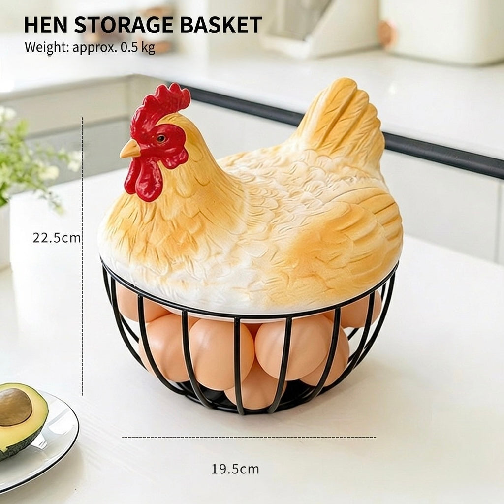 1pc Hen Storage Basket, Squirrel Storage Basket, Nut Storage Basket