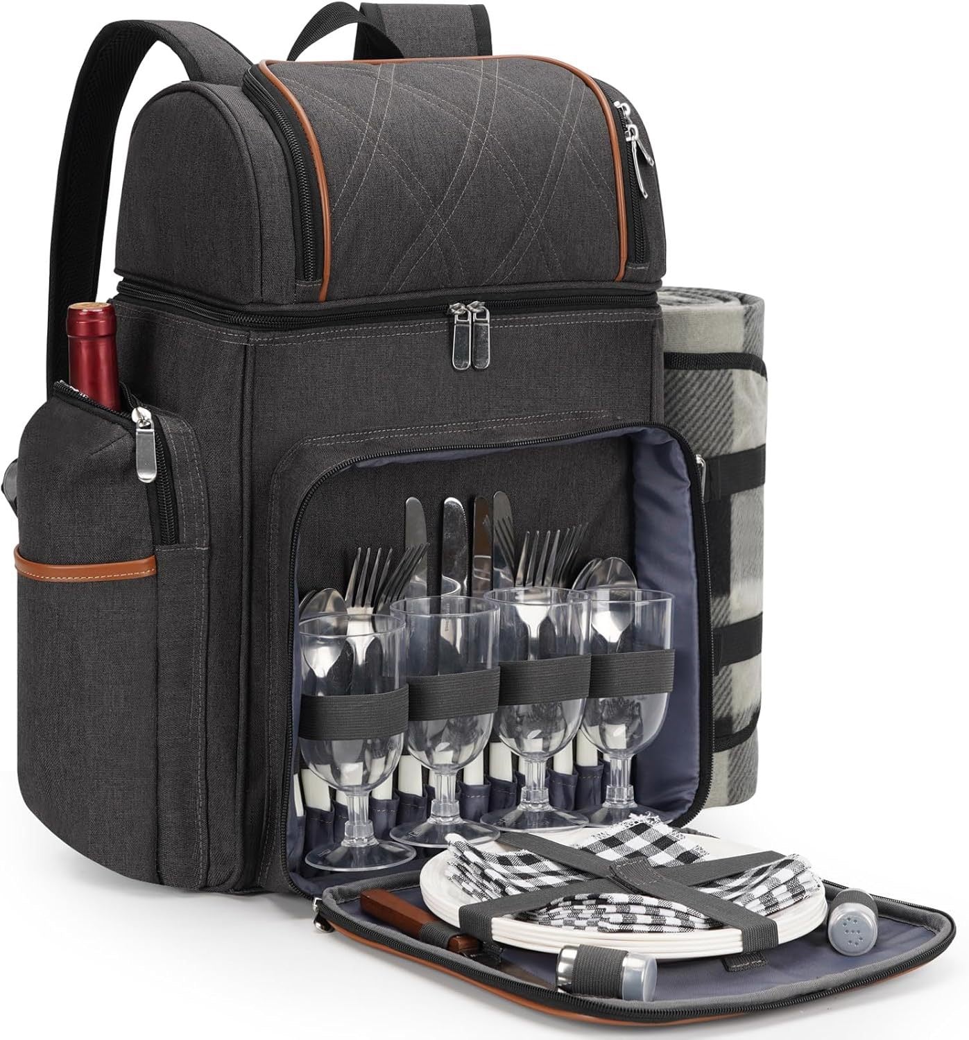 Picnic backpack for 4 people