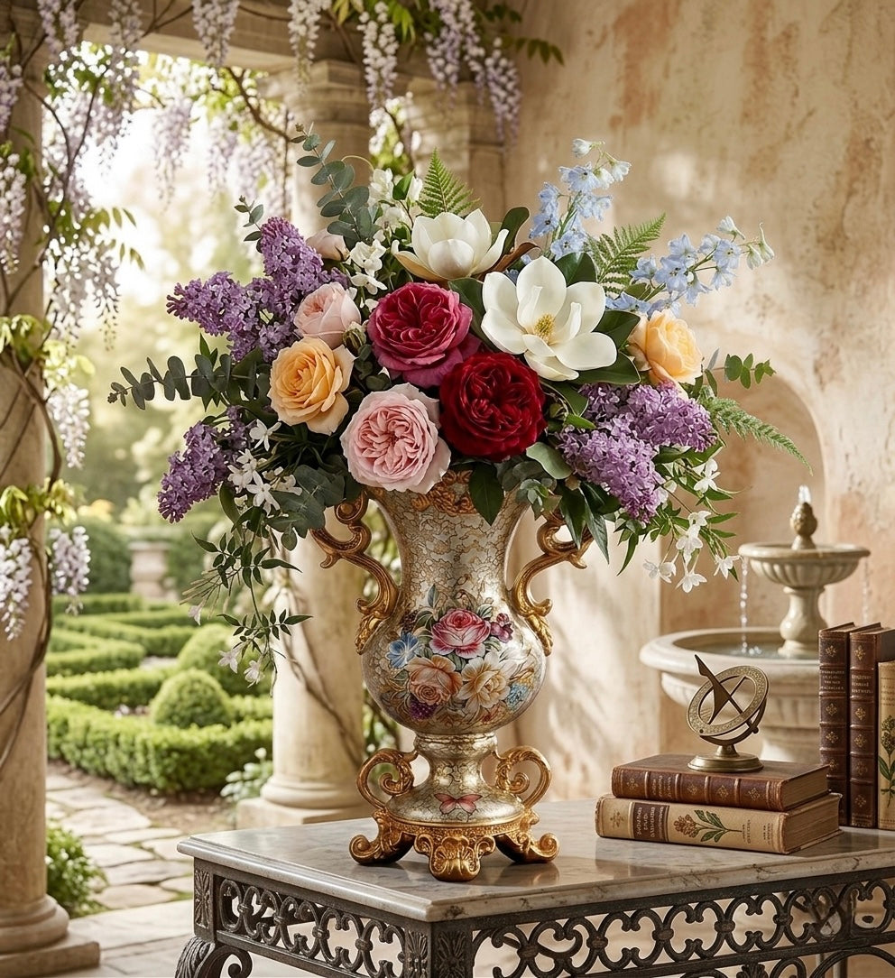 1pc Resin Craft Vase (Flowers Not Included)