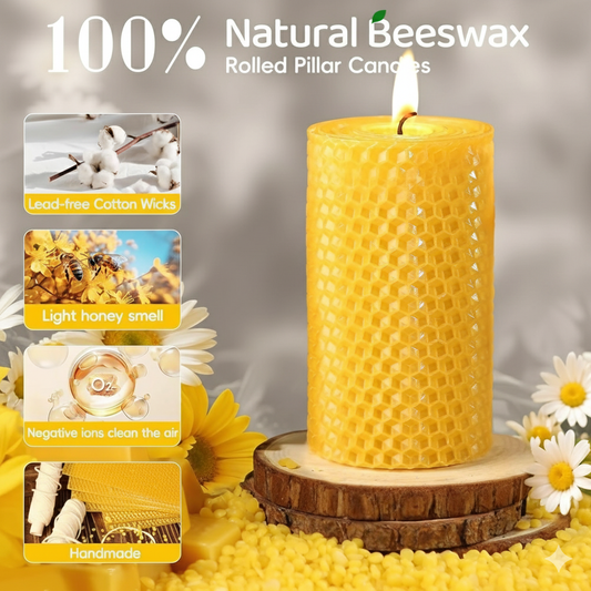 Natural Beeswax Candles