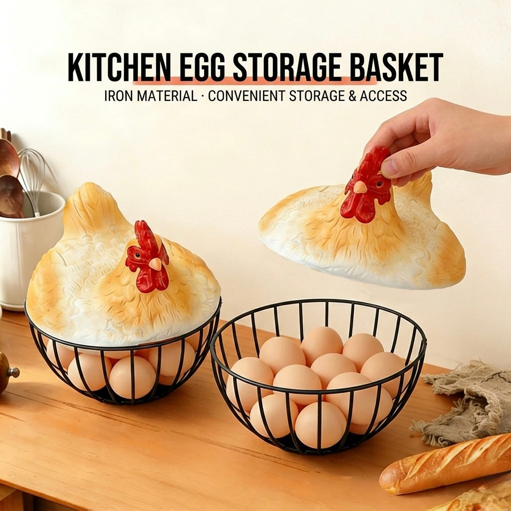 1pc Hen Storage Basket, Squirrel Storage Basket, Nut Storage Basket