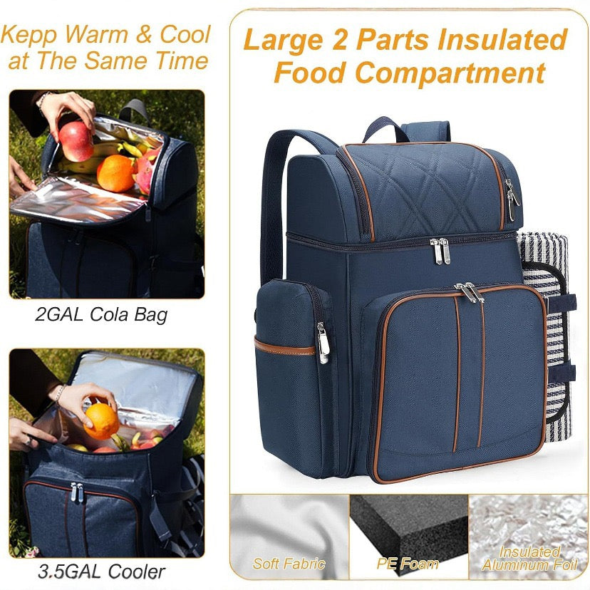 Picnic backpack for 4 people