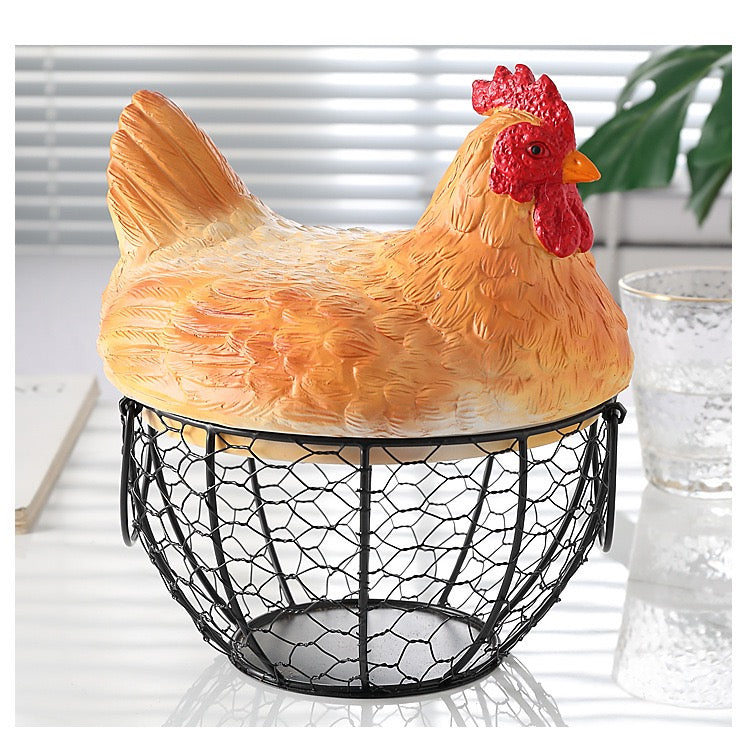 1pc Hen Storage Basket, Squirrel Storage Basket, Nut Storage Basket