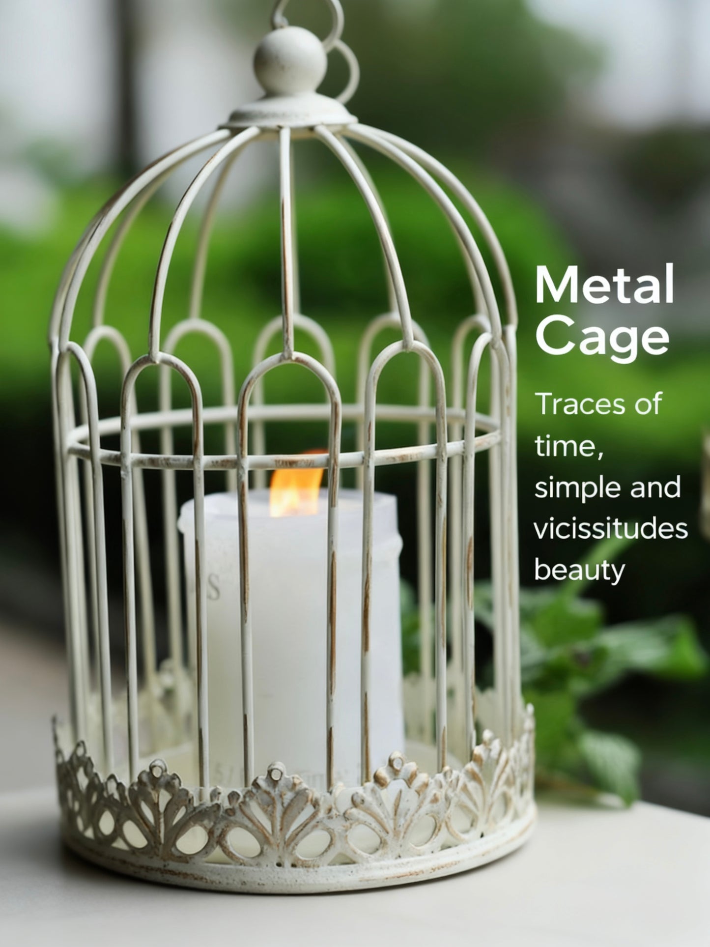 1 pair Birdcage candle holder 2 color