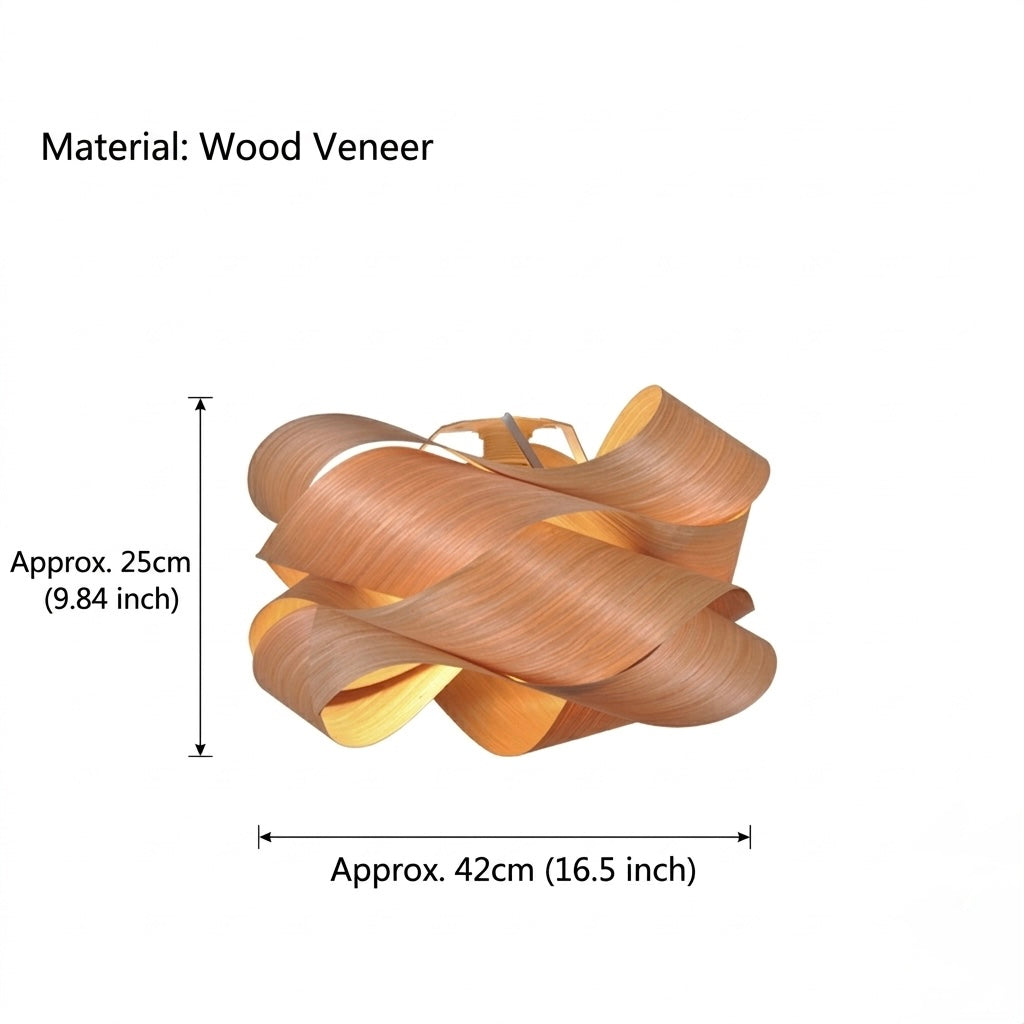 Natural Oak Wood Pendant Lampshade(shade only)