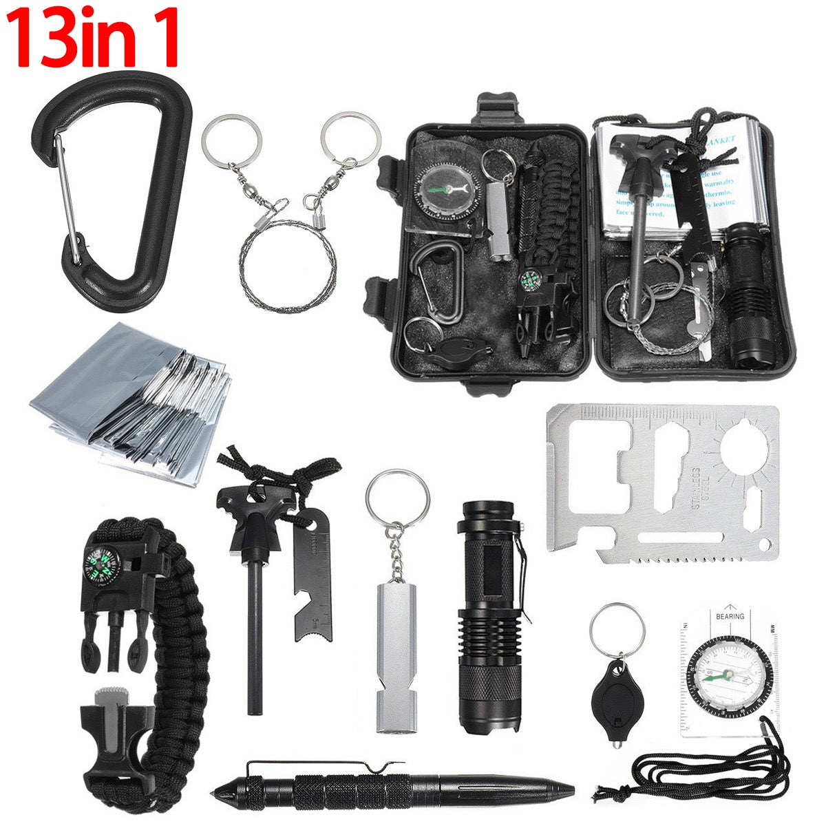 Outdoor emergency survival tools
