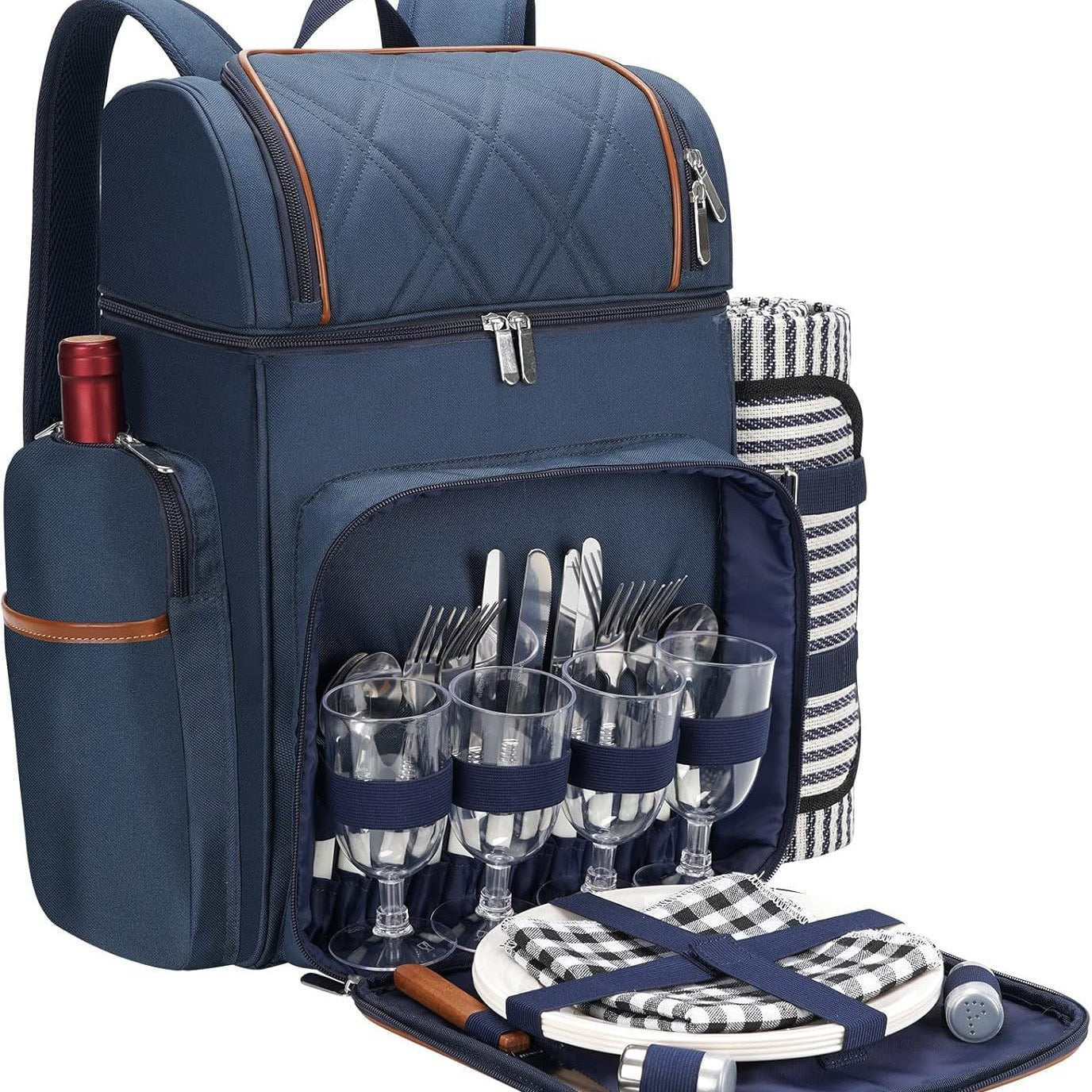 Picnic backpack for 4 people