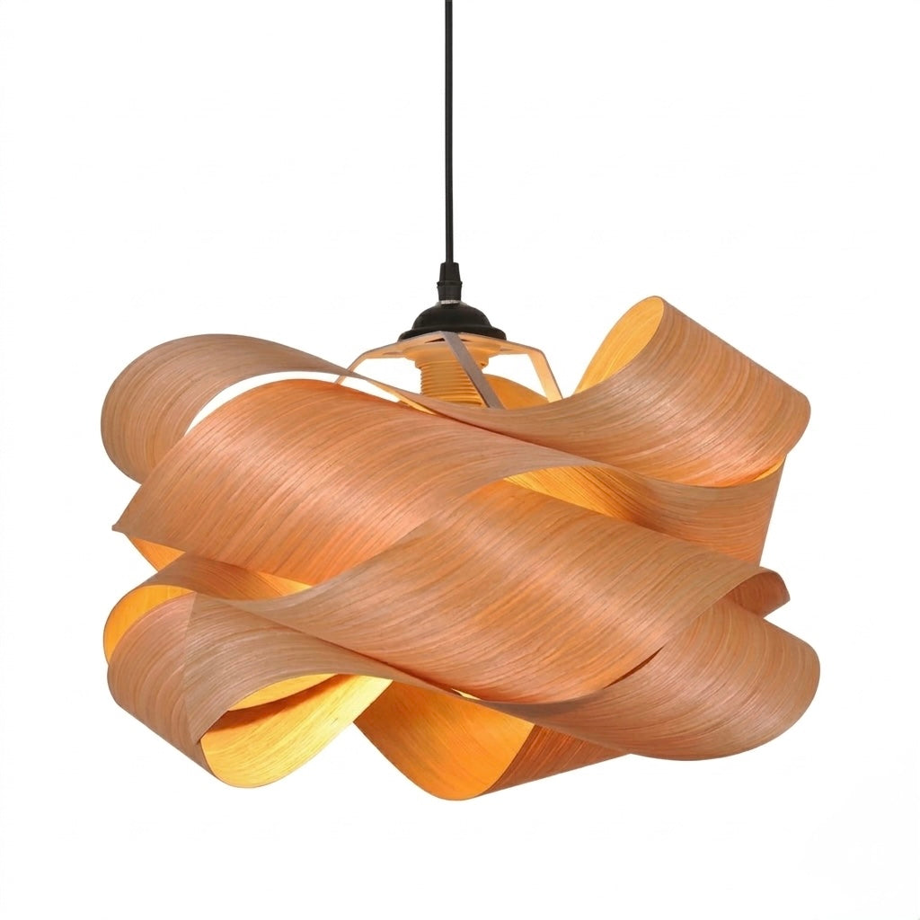 Natural Oak Wood Pendant Lampshade(shade only)