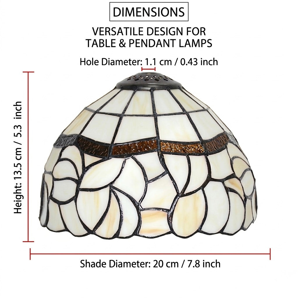 Hand-Ground Glass Shade(shade only)