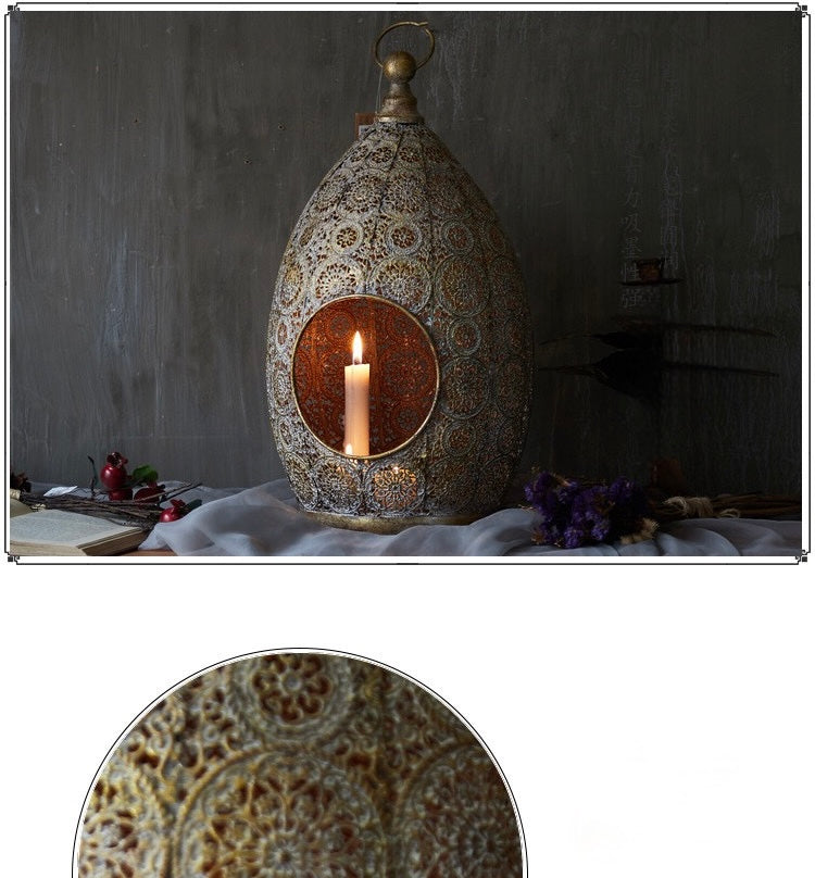 Unique Wrought Iron Candle Holder