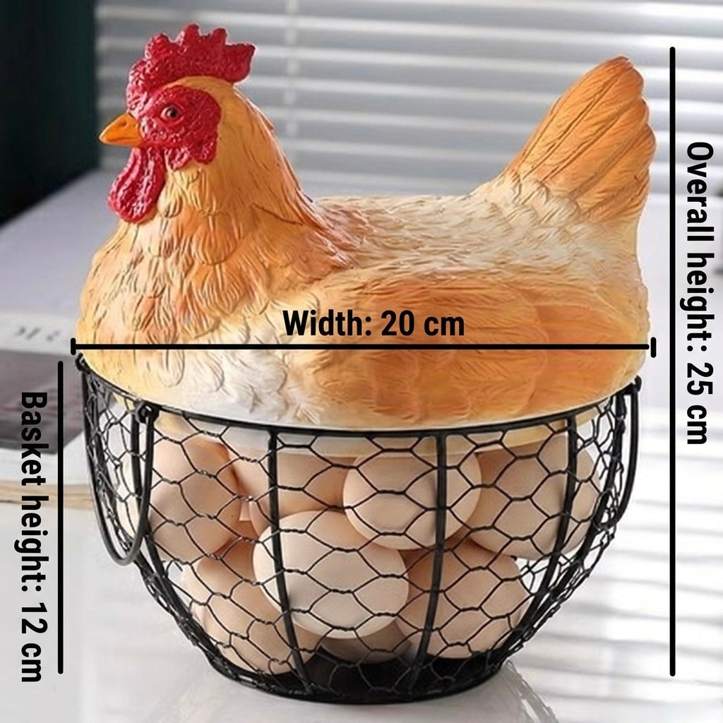 1pc Hen Storage Basket, Squirrel Storage Basket, Nut Storage Basket