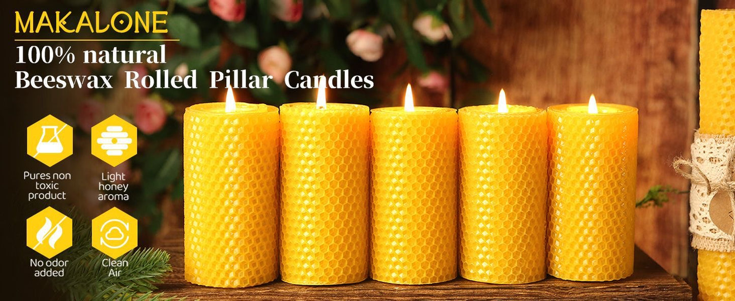 Natural Beeswax Candles