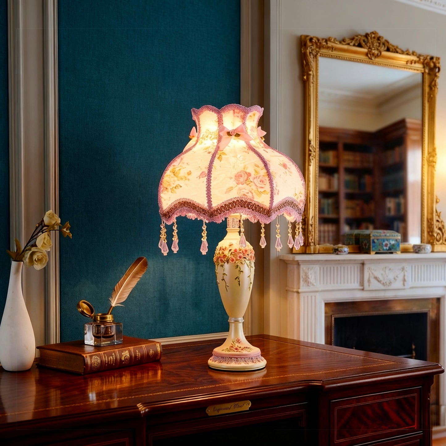 Artisan Table Lamp with Linen Shade
