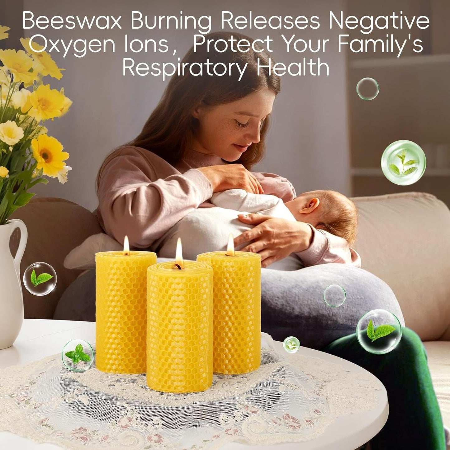 Natural Beeswax Candles
