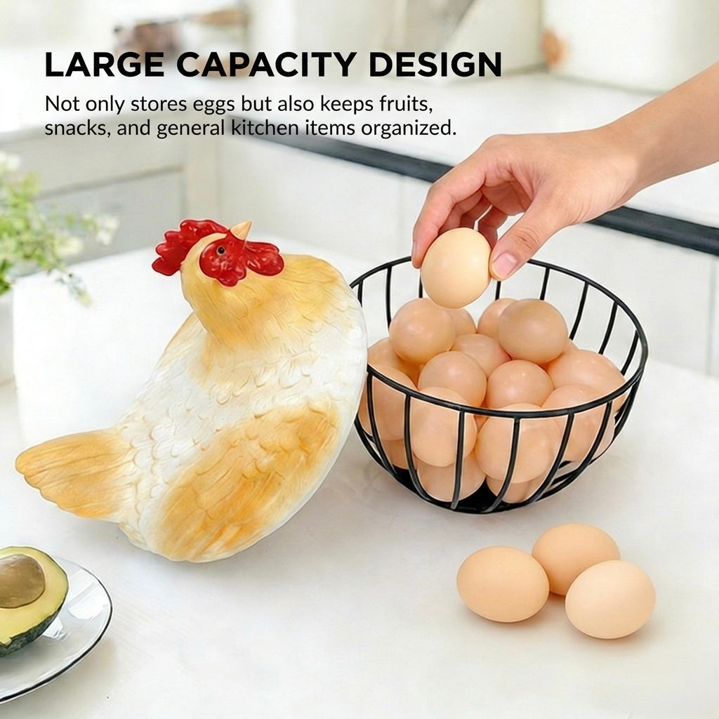 1pc Hen Storage Basket, Squirrel Storage Basket, Nut Storage Basket